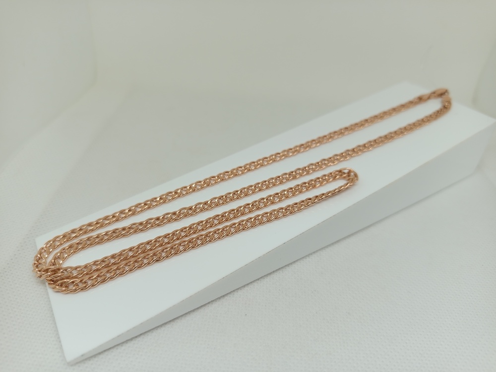 ЦЕПЬ ПУСТОТЕЛАЯ Ромб двойной (Au 585)