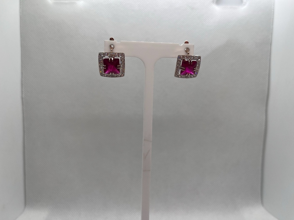 СЕРЬГИ С КАМНЯМИ (Au 585)