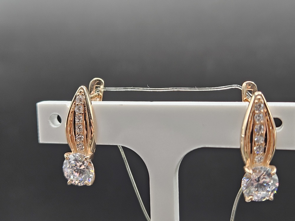 СЕРЬГИ С КАМНЯМИ (Au 585)