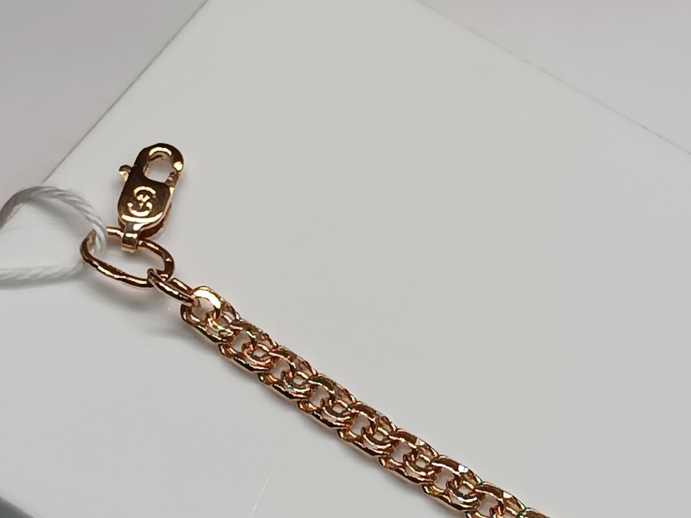 БЛБ585 БРАСЛЕТ ПОЛНОВЕСНЫЙ Бисмарк (Au 585)