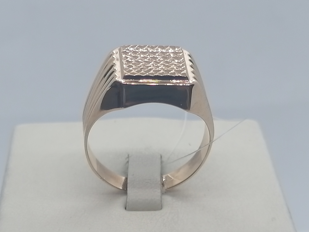 КОЛЬЦО ПЕЧАТКА без камня (Au 585)