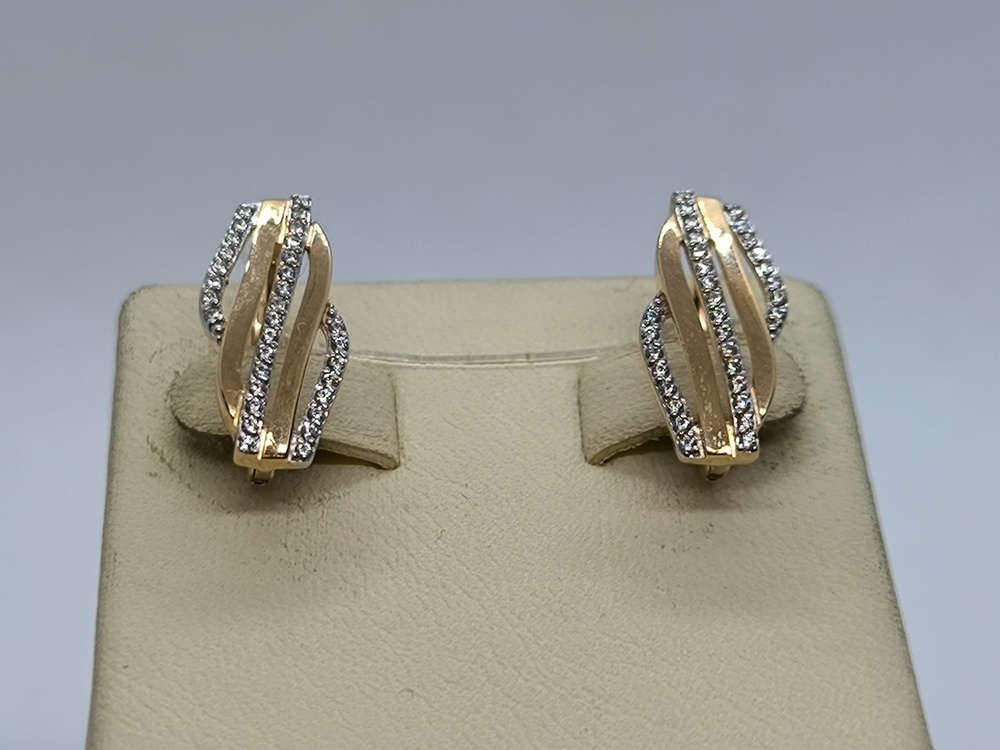 СЕРЬГИ С КАМНЯМИ (Au 585)