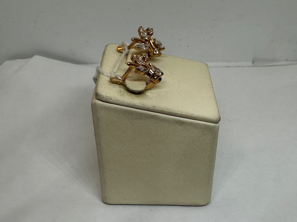 СКМИ585 СЕРЬГИ С КАМНЯМИ (Au 585)