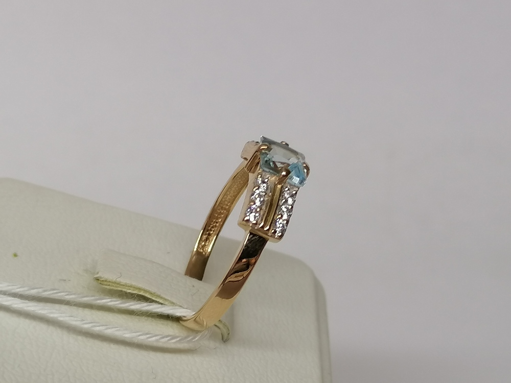 КОЛКМИ585 КОЛЬЦО С КАМНЯМИ (Au 585)