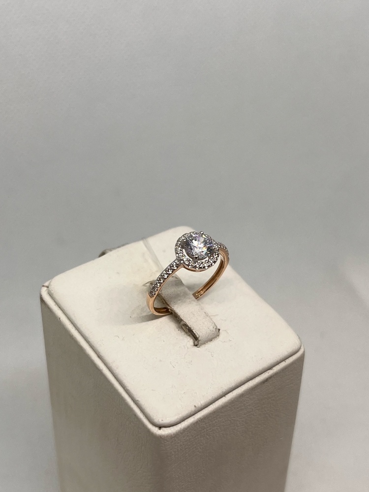 КОЛЬЦО С КАМНЯМИ (Au 585)