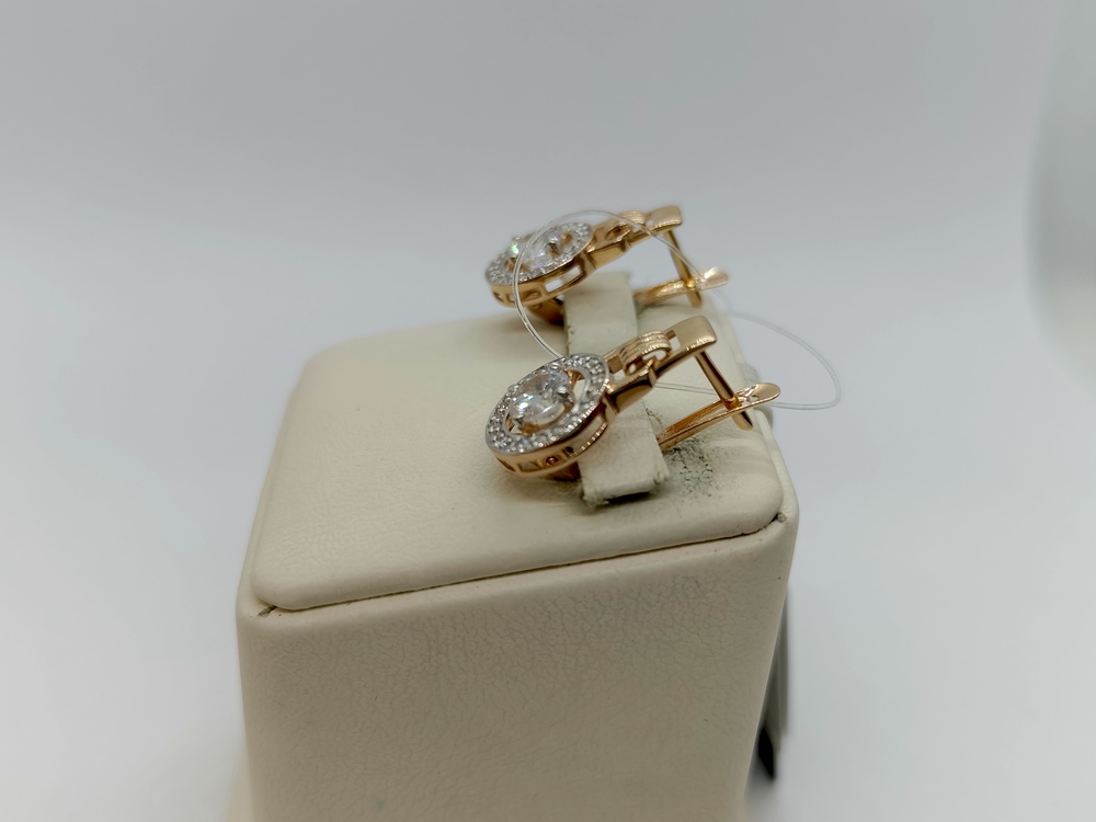 СЕРЬГИ С КАМНЯМИ (Au 585)