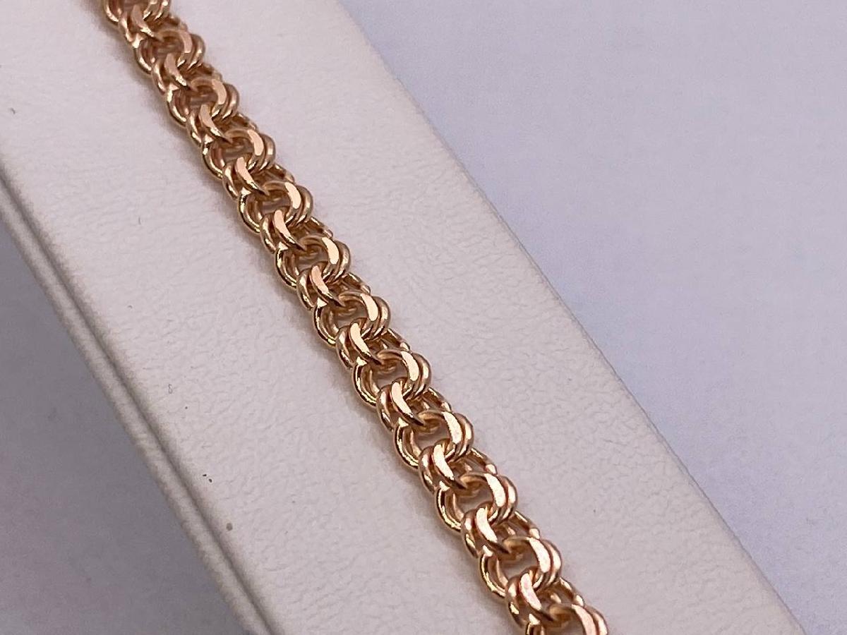 7080200-20 БРАСЛЕТ ПОЛНОВЕСНЫЙ Бисмарк (Au 585) 7080200-20 БРАСЛЕТ ПОЛНОВЕСНЫЙ Бисмарк (Au 585)