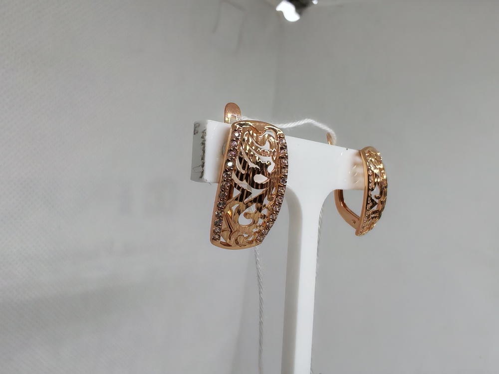 СЕРЬГИ С КАМНЯМИ (Au 585)