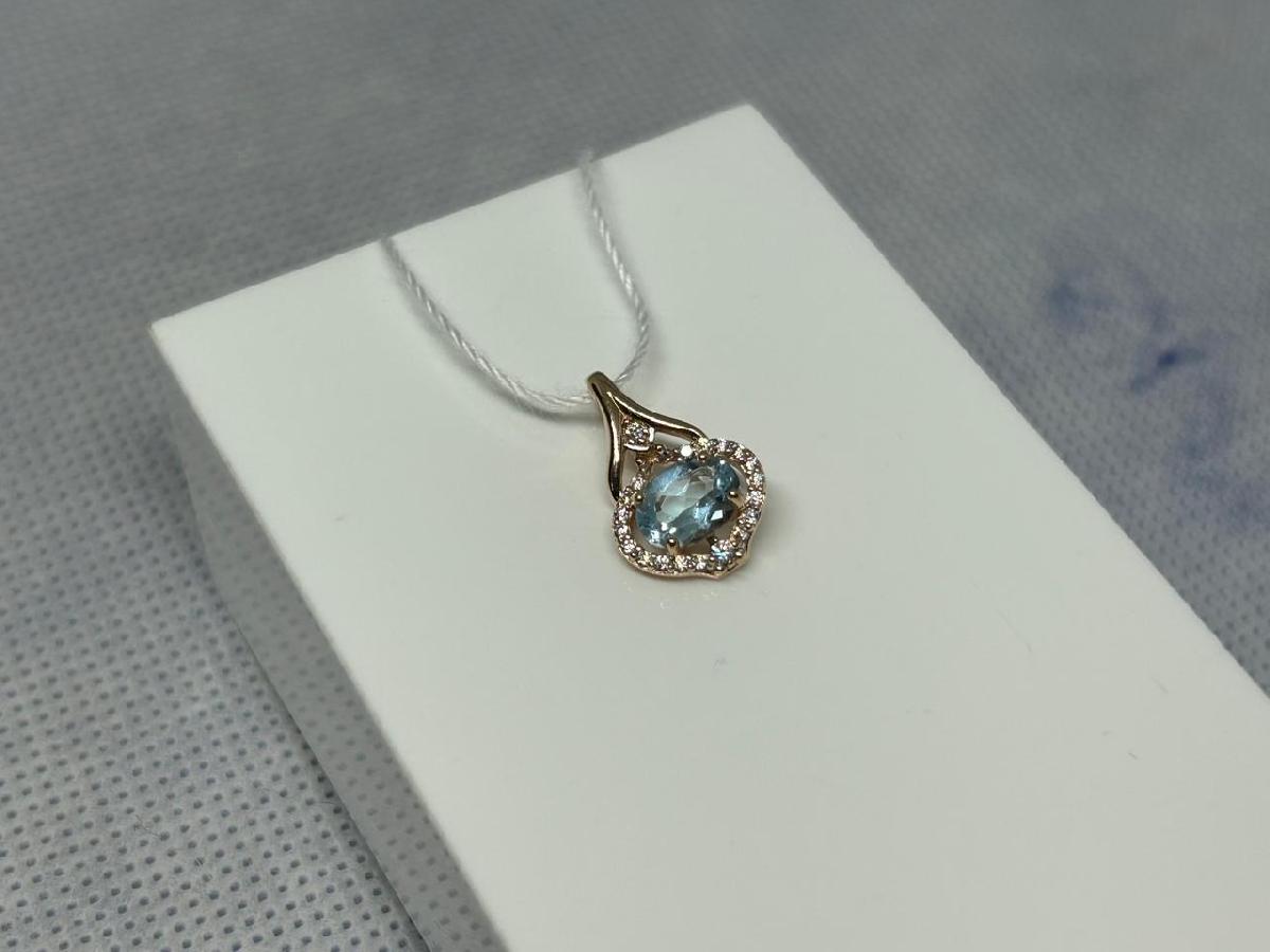 ПОДКМИ585 ПОДВЕСКА С КАМНЯМИ (Au 585)