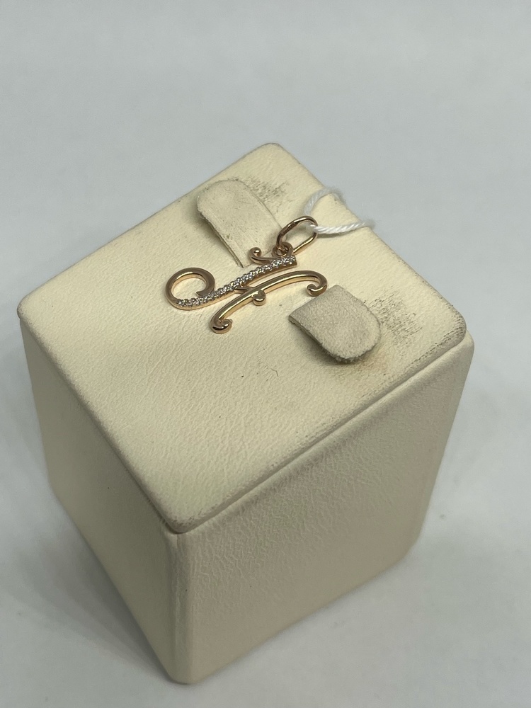 ПОДВЕСКА БУКВА Н Au 585