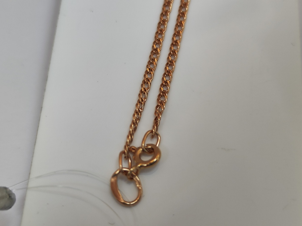 ЦЕПЬ ПУСТОТЕЛАЯ Ромб двойной (Au 585)