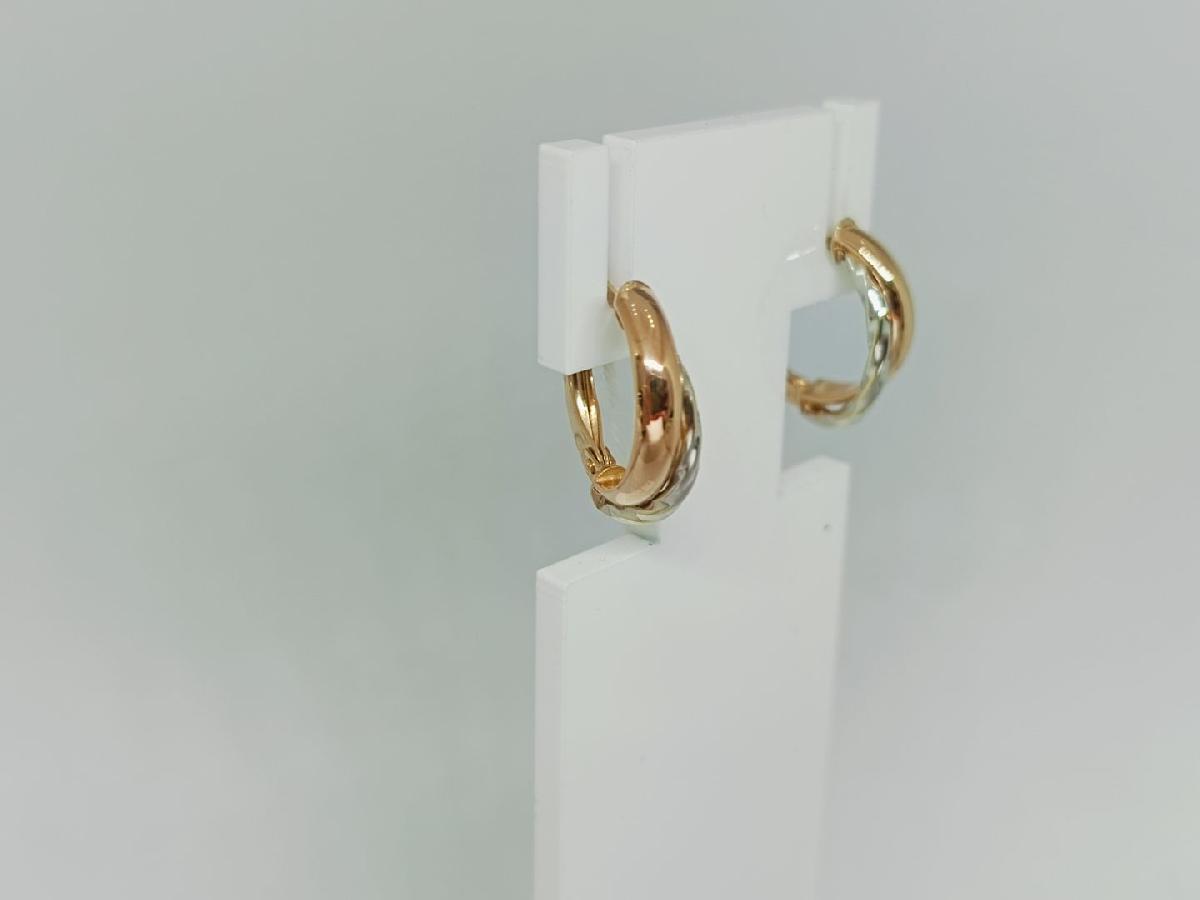 СЕРЬГИ БЕЗ КАМНЯ (Au 585)