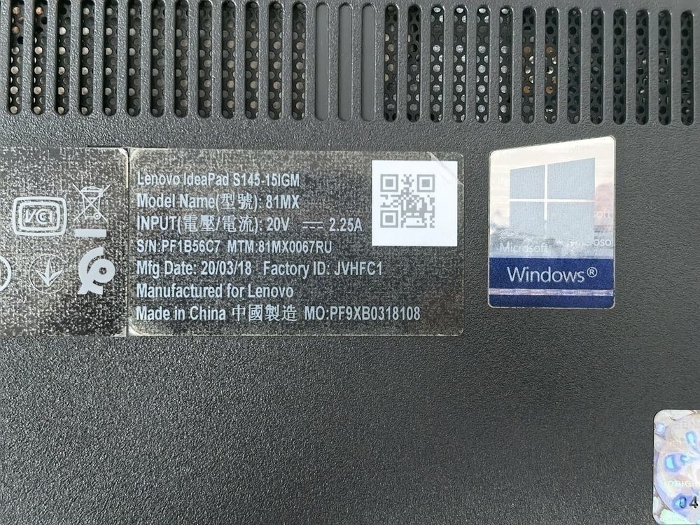 Ноутбук Lenovo; Pentium N5000, Radeon R4 series, 8 Гб, 256 Гб, Нет