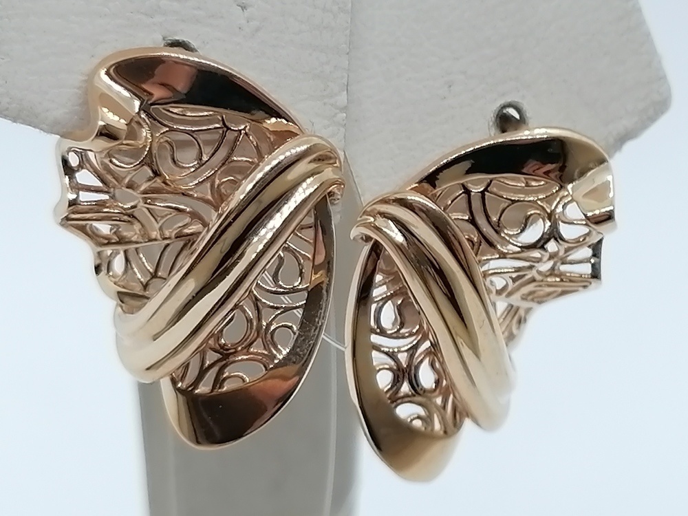 СЕРЬГИ БЕЗ КАМНЯ (Au 585)