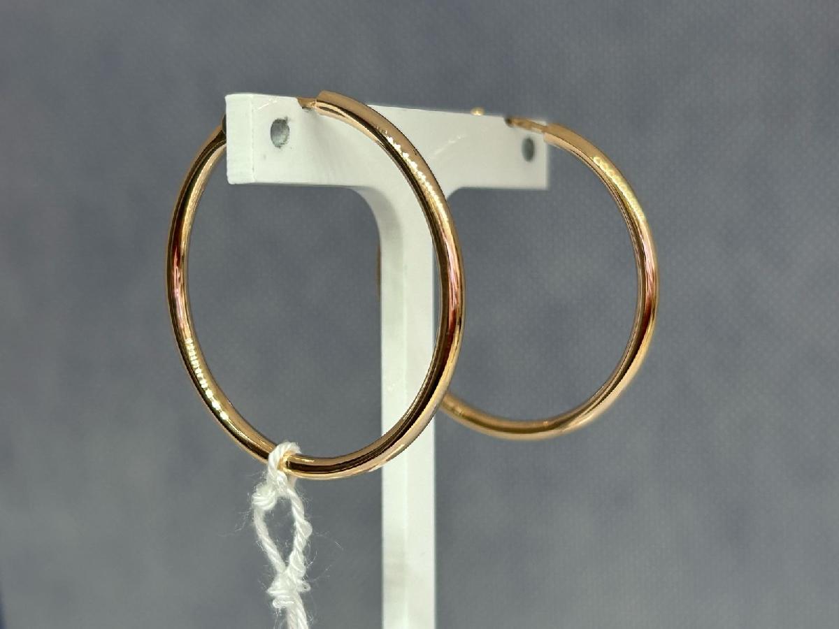 СКОН585 СЕРЬГИ КОНГО (Au 585)