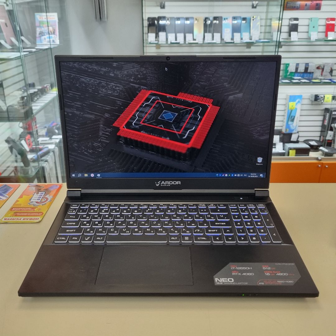 Ноутбук ARDOR Gaming ardodr gaming neo; Intel Core i7-12650H, Geforce RTX 4060, 16 Гб, 512 GB, Нет