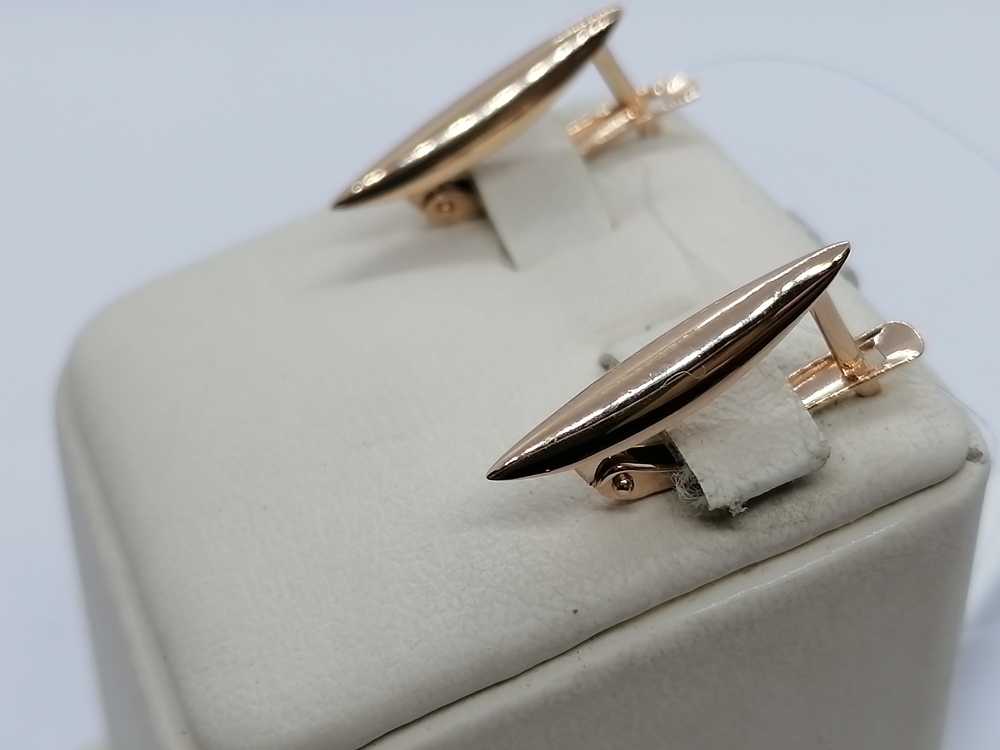 СЕРЬГИ БЕЗ КАМНЯ (Au 585)