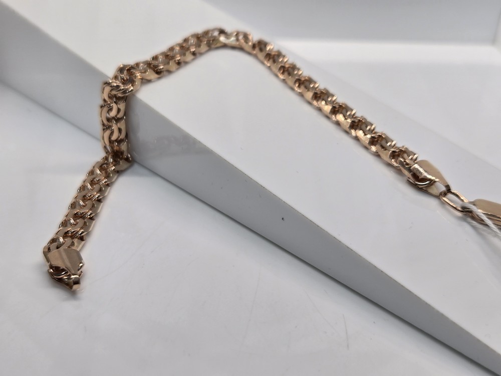 БЛБ585 БРАСЛЕТ ПОЛНОВЕСНЫЙ Бисмарк (Au 585)