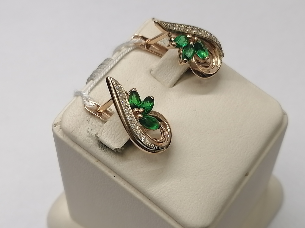 СКМИ585 СЕРЬГИ С КАМНЯМИ (Au 585) СКМИ585 СЕРЬГИ С КАМНЯМИ (Au 585)