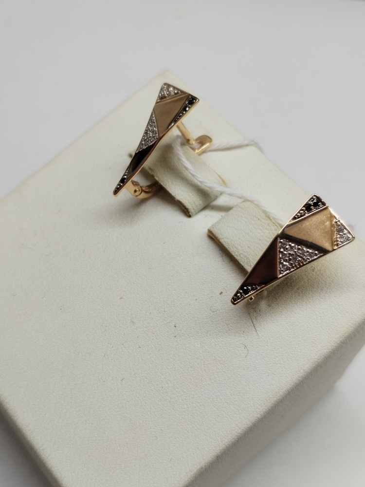 СКМИ585 СЕРЬГИ С КАМНЯМИ (Au 585)