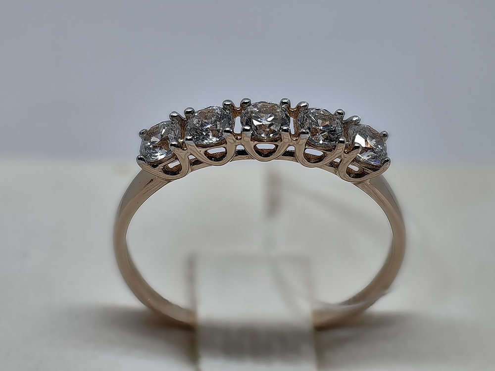 КОЛЬЦО С КАМНЯМИ (Au 585)