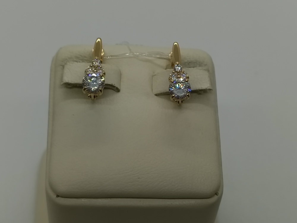 СЕРЬГИ С КАМНЯМИ (Au 585)