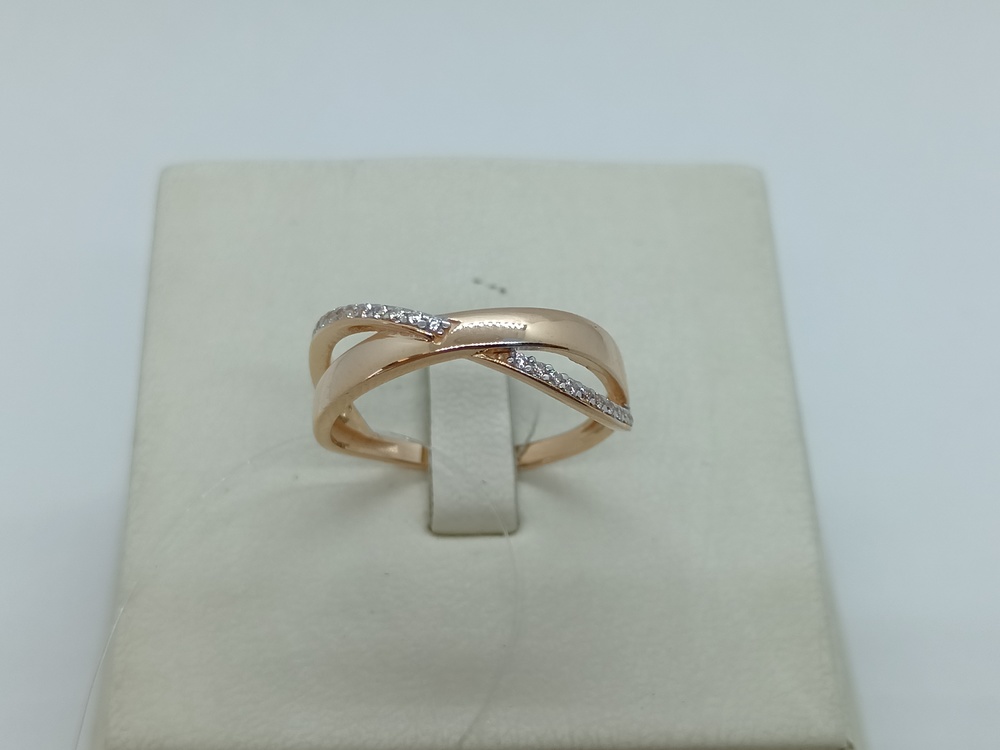 КОЛЬЦО С КАМНЯМИ (Au 585)