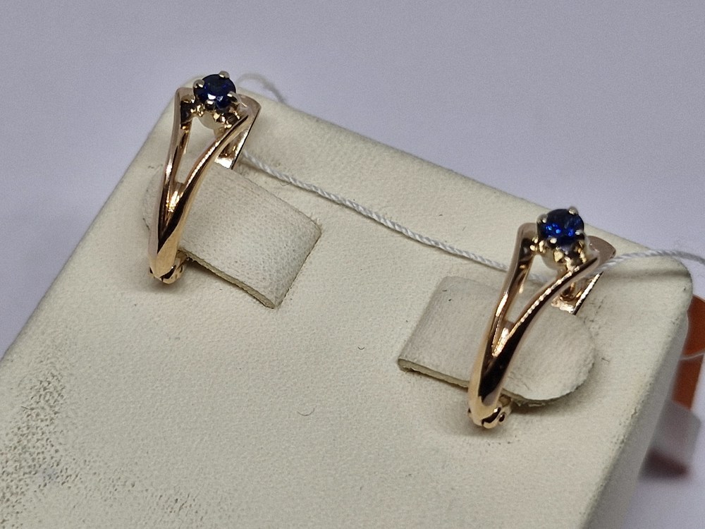 СЕРЬГИ С КАМНЕМ (Au 585)