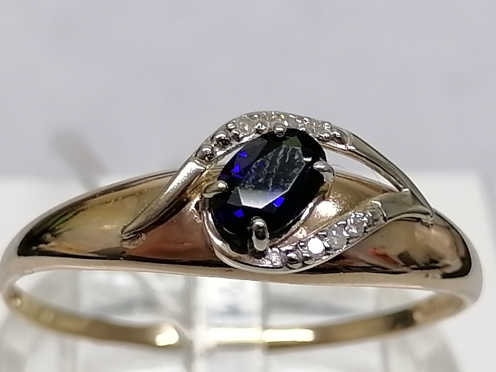 КОЛКМИ585 КОЛЬЦО С КАМНЯМИ (Au 585)