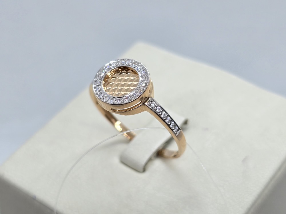 КОЛЬЦО С КАМНЯМИ (Au 585)