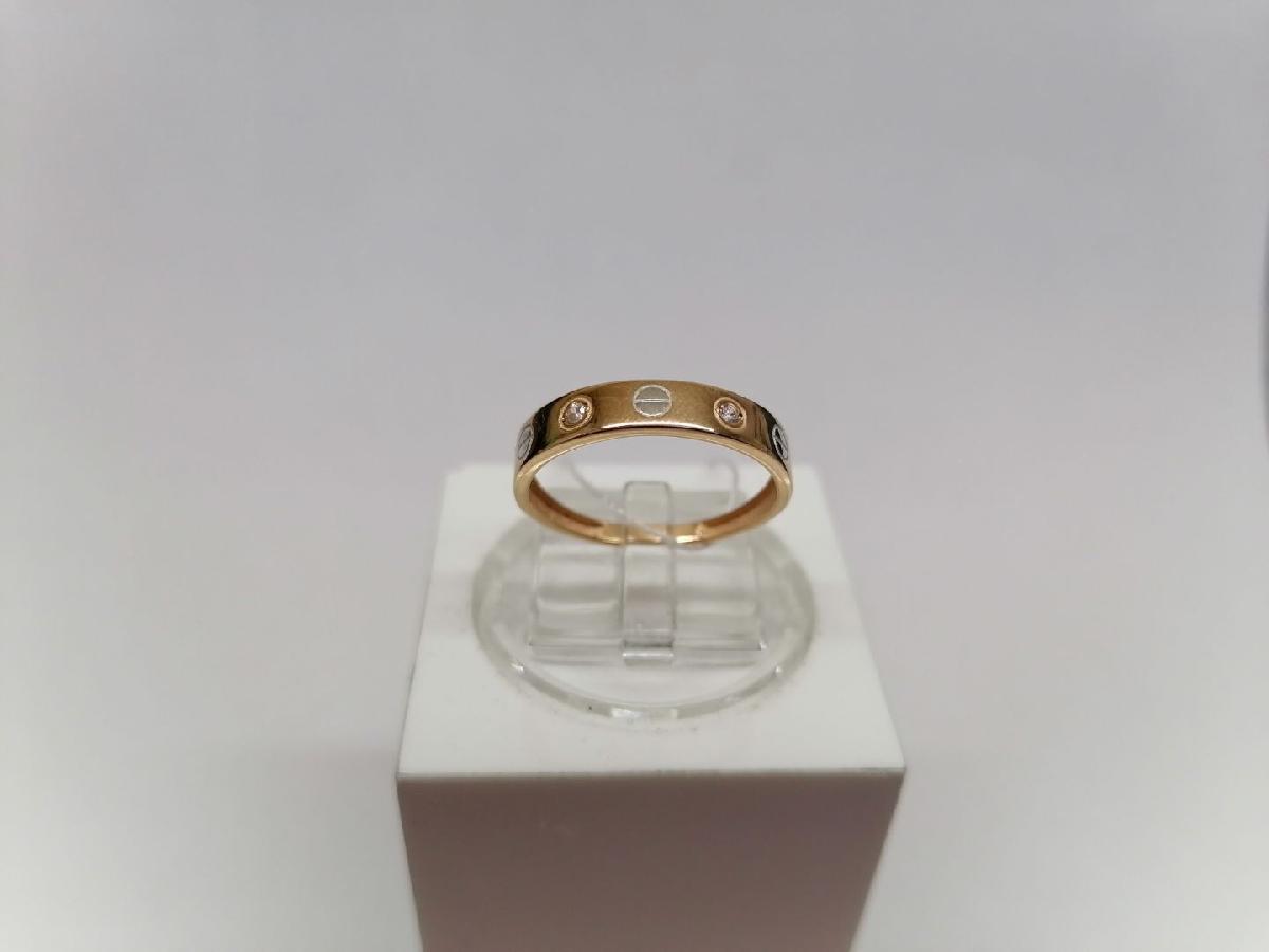 КОЛЬЦО С КАМНЯМИ (Au 585)