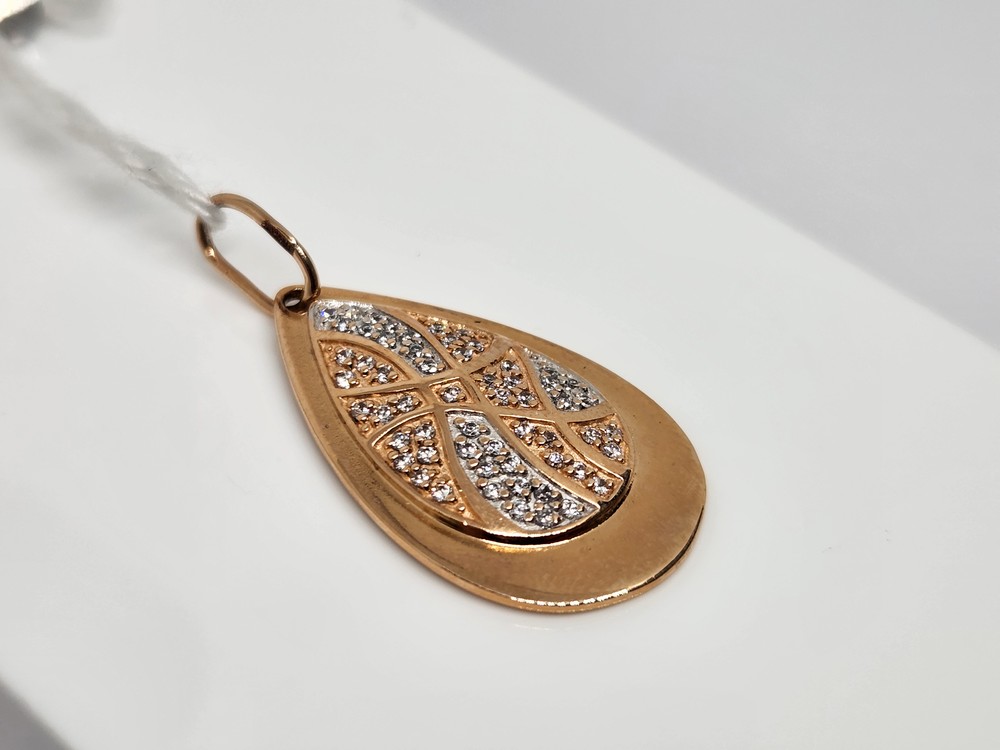 ПОДКМИ585 ПОДВЕСКА С КАМНЯМИ (Au 585)