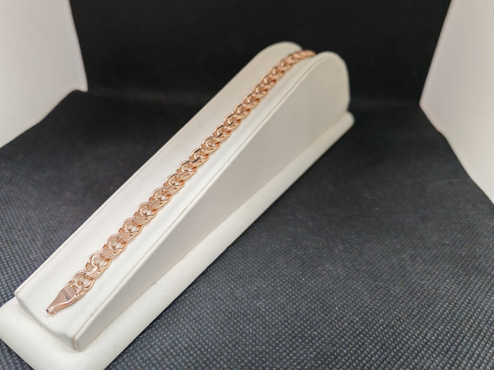 БРАСЛЕТ ПУСТОТЕЛЫЙ Бисмарк (Au 585)