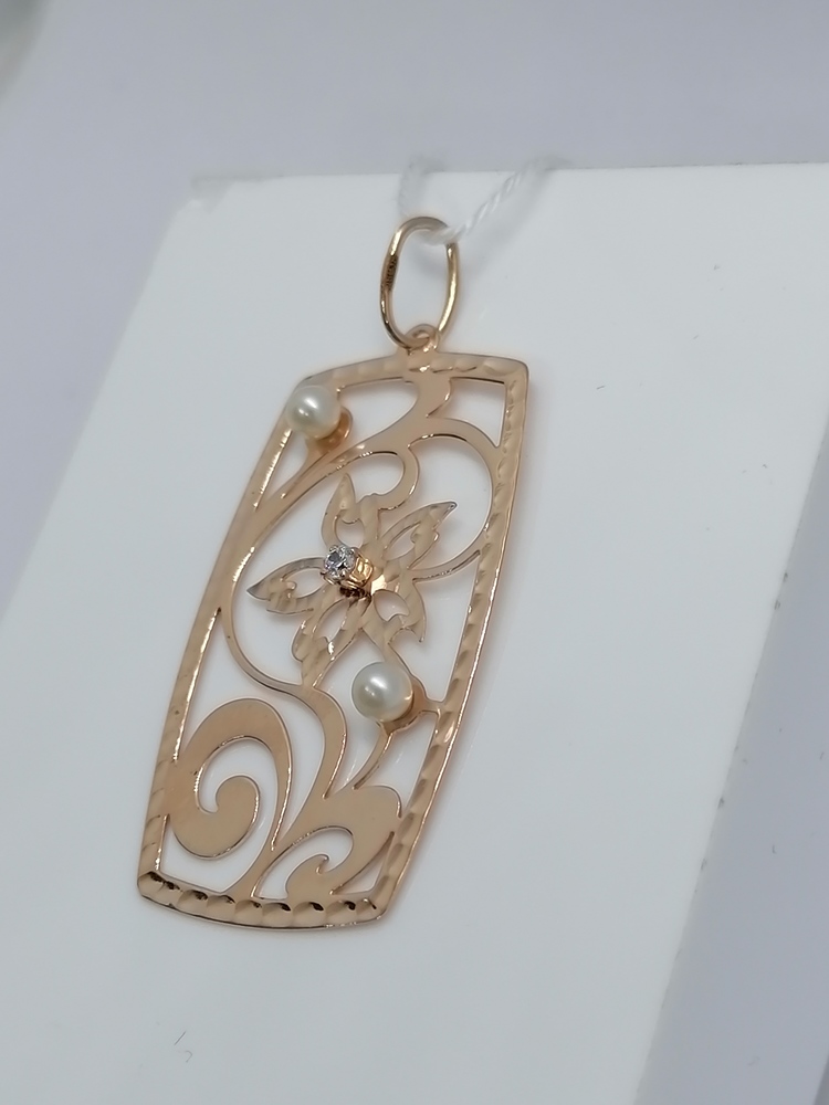 ПОДКМИ585 ПОДВЕСКА С КАМНЯМИ (Au 585)