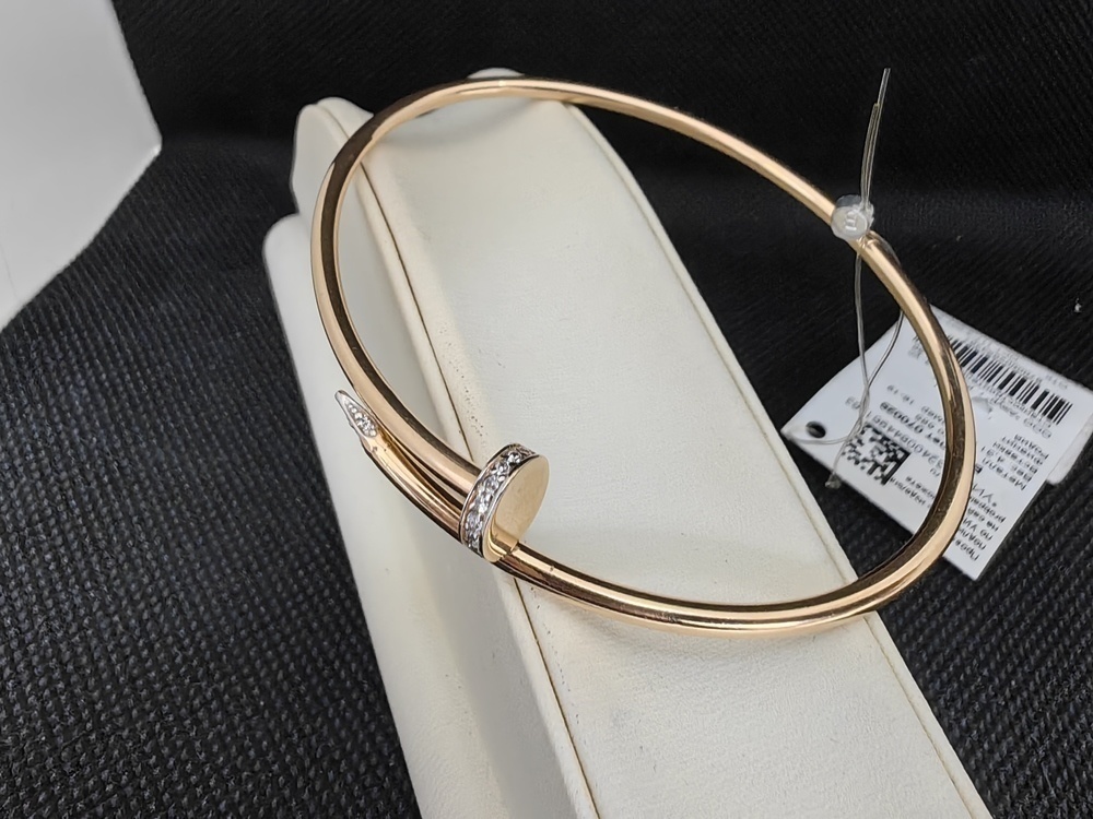 070029 БРАСЛЕТ ЖЕСТКИЙ с камнями (Au 585)