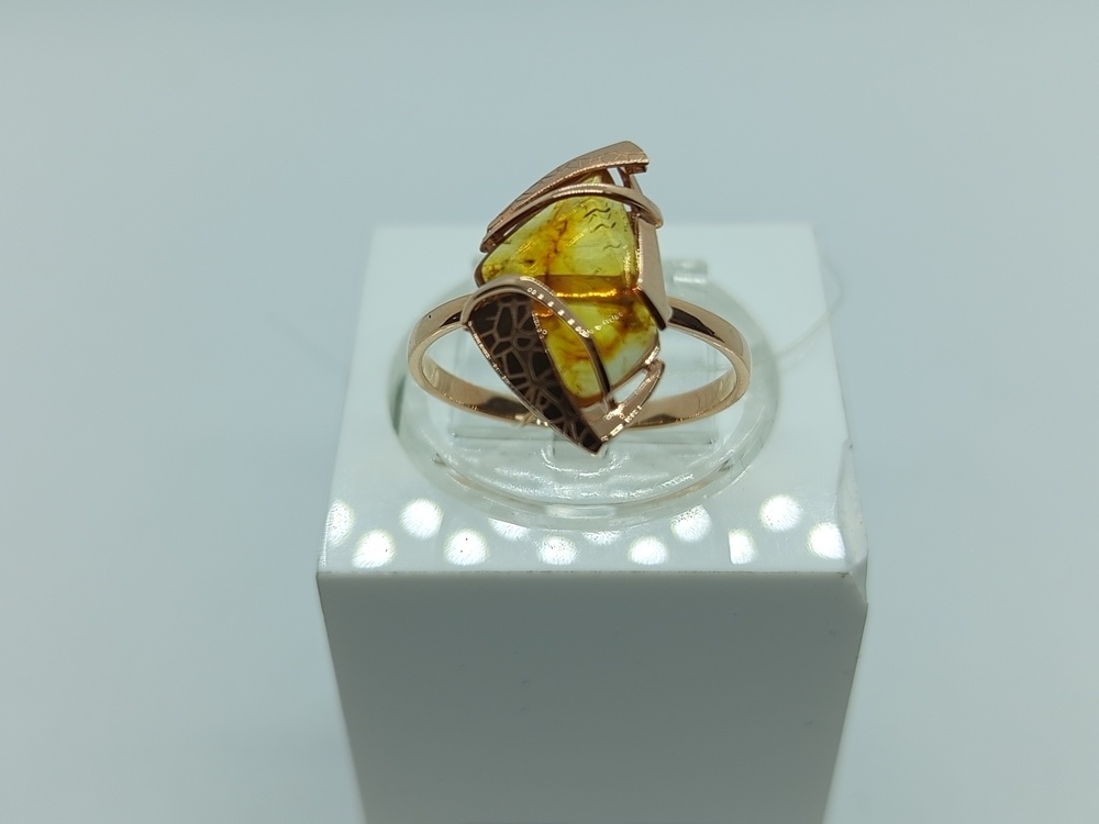 КОЛЬЦО ЯНТАРЬ (Au 585)