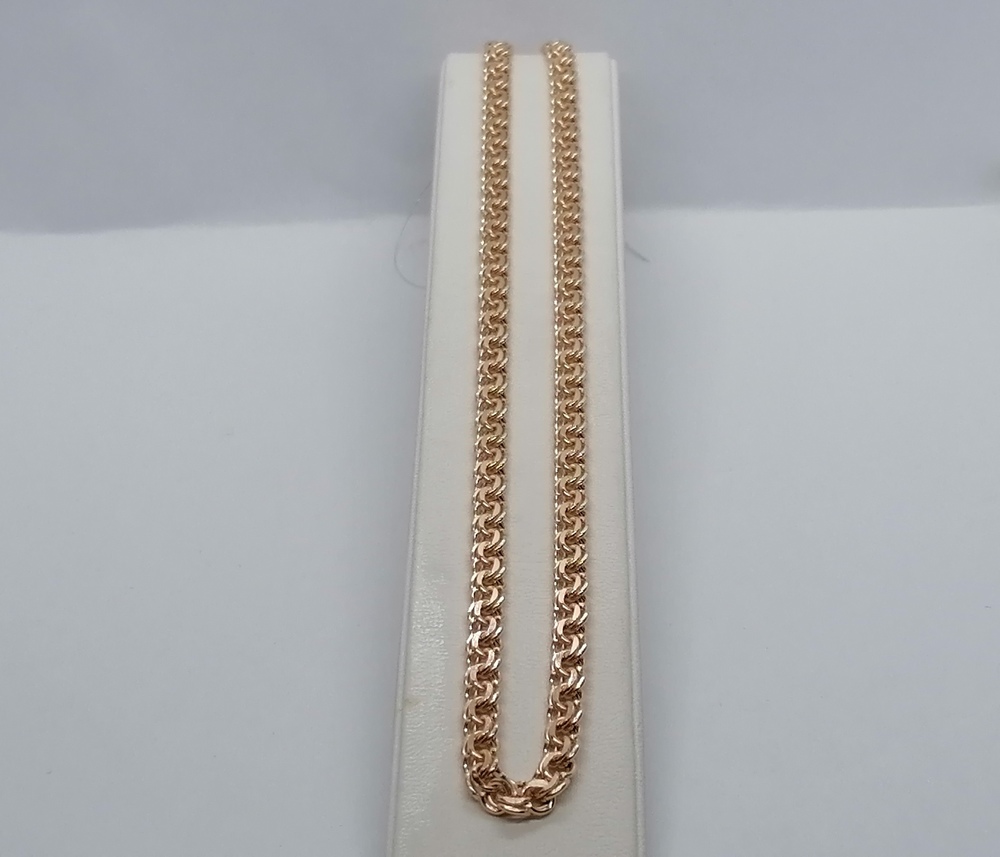 8080200П-45 ЦЕПЬ ПУСТОТЕЛАЯ Бисмарк (Au 585)