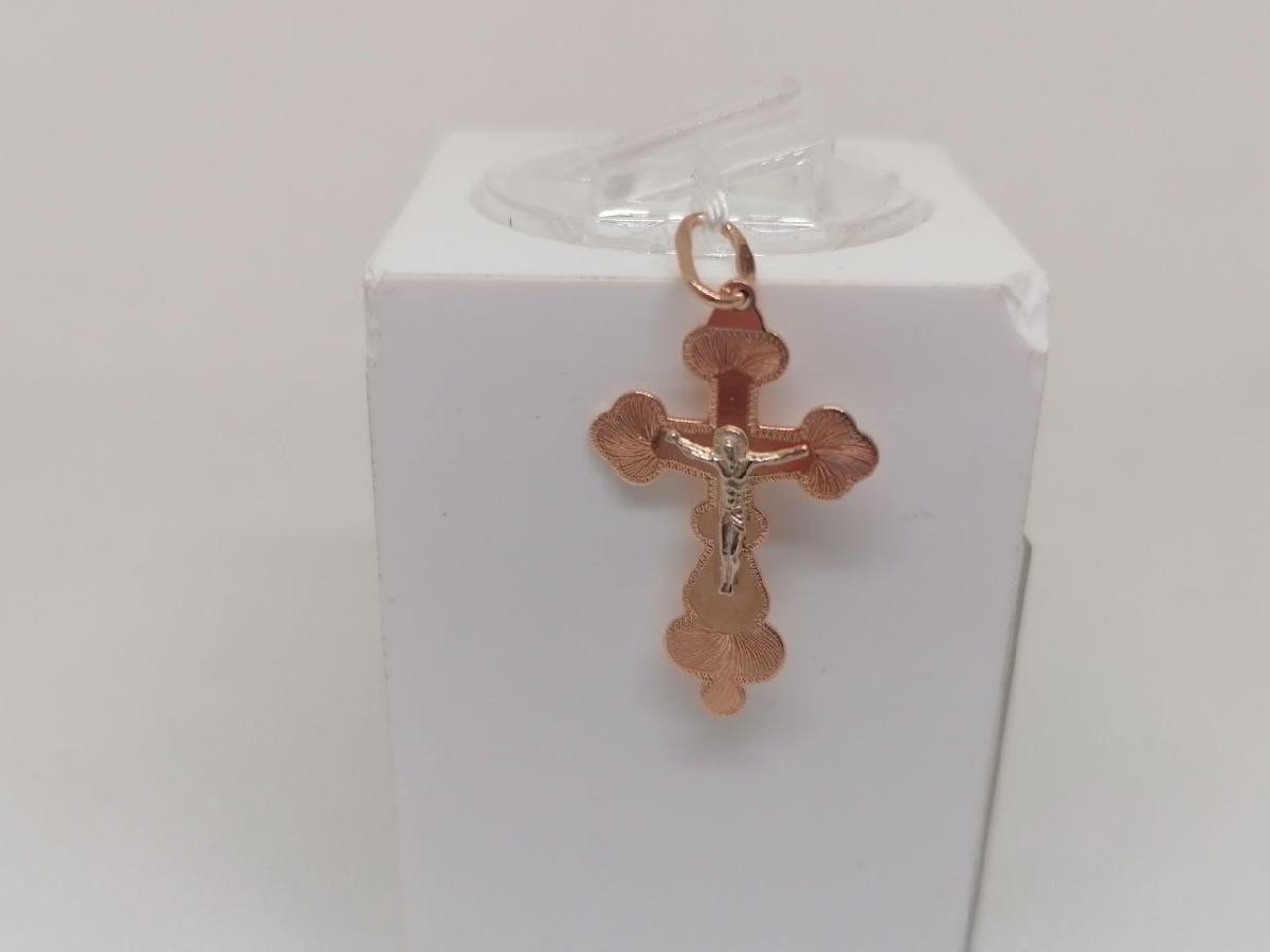 ПОДКБК585 ПОДВЕСКА КРЕСТ БЕЗ КАМНЯ (Au 585)