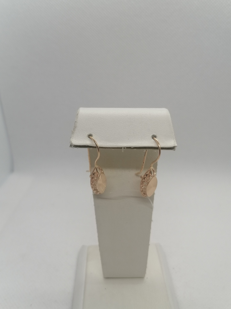 СЕРЬГИ ПЕТЕЛЬКА без камня (Au 585)