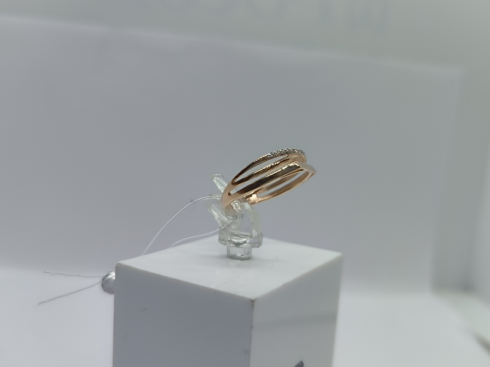 КОЛЬЦО С КАМНЯМИ (Au 585)