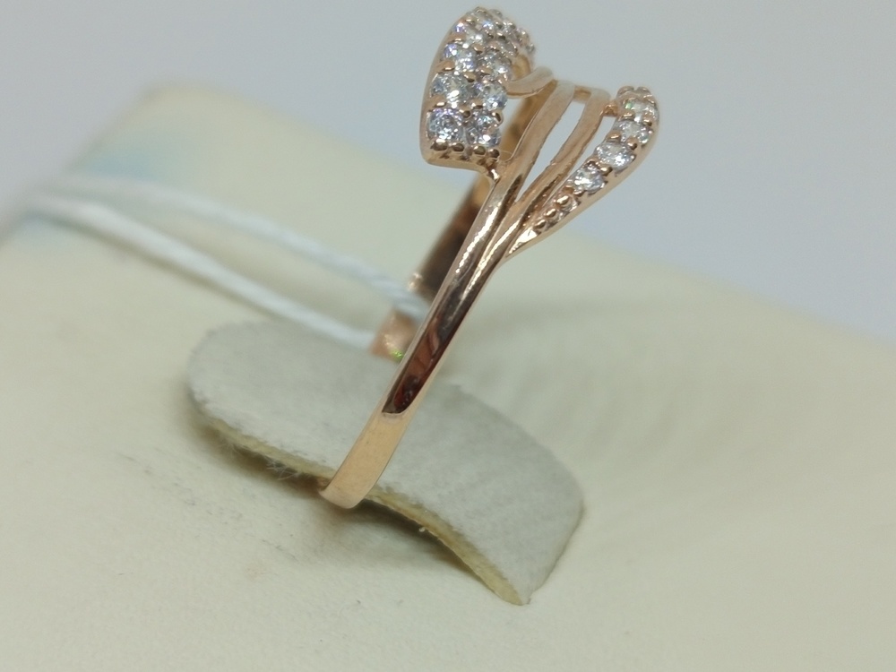 КОЛЬЦО С КАМНЯМИ (Au 585)