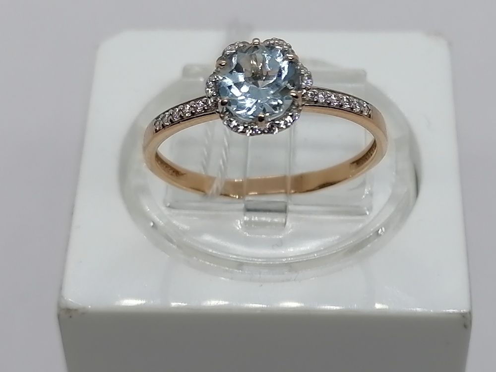 КОЛКМИ585 КОЛЬЦО С КАМНЯМИ (Au 585)