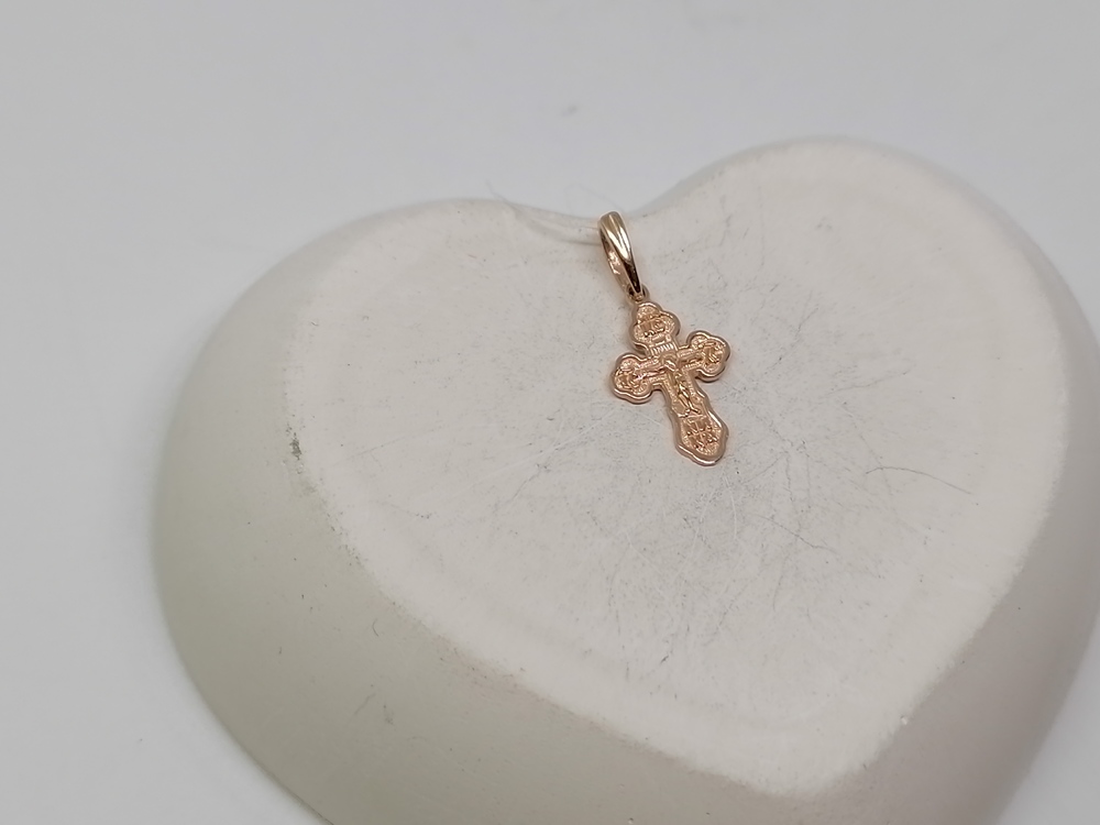 810-00123-10-00-00-00 ПОДВЕСКА КРЕСТ без камня (Au 585)