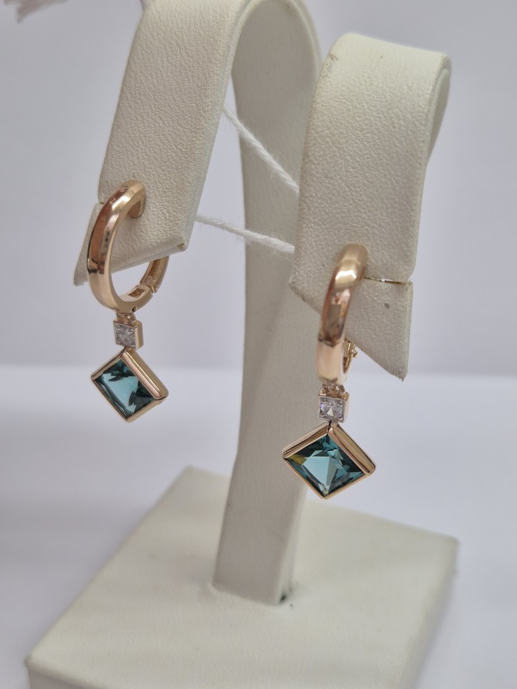 СЕРЬГИ С КАМНЯМИ (Au 585)