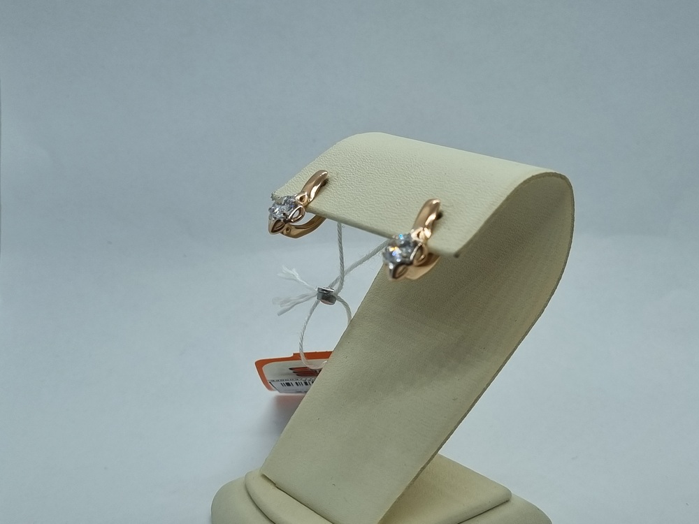 СЕРЬГИ С КАМНЕМ (Au 585)