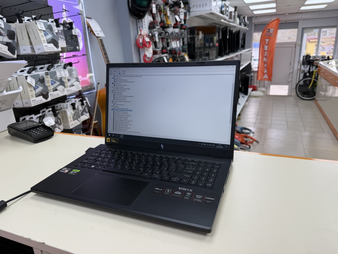 Ноутбук Acer Nitro 5; Ryzen 5 6600H, GeForce RTX 3050, 16 Гб, 512 GB, Нет
