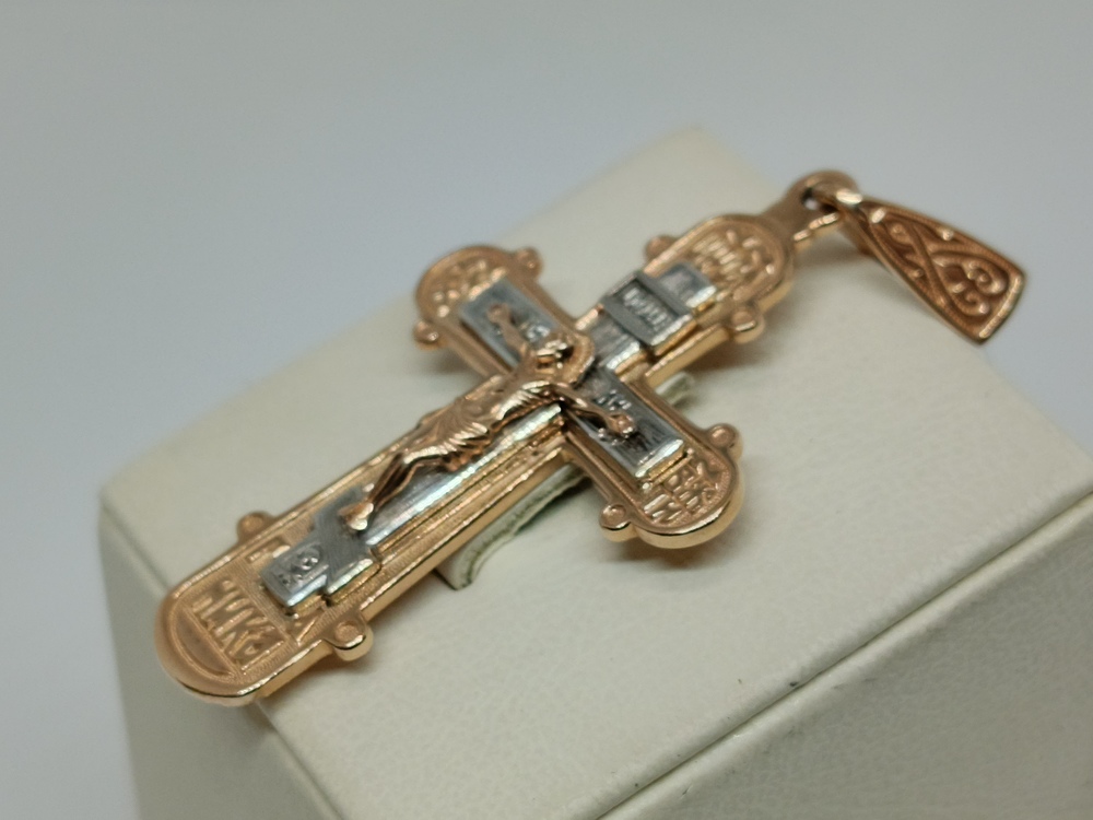 ПОДВЕСКА КРЕСТ без камня (Au 585)