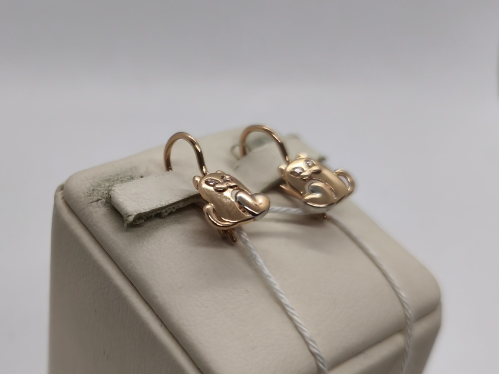 СЕРЬГИ С КАМНЯМИ (Au 585)