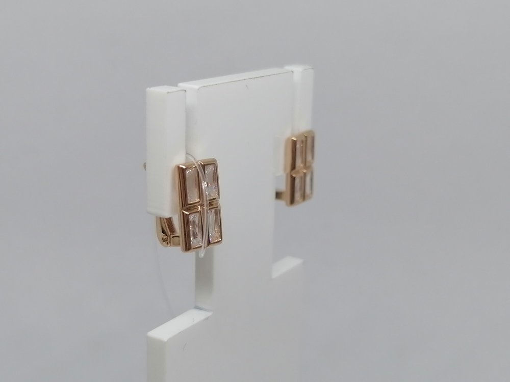 04-62-0152-01 СЕРЬГИ С КАМНЯМИ (Au 585)