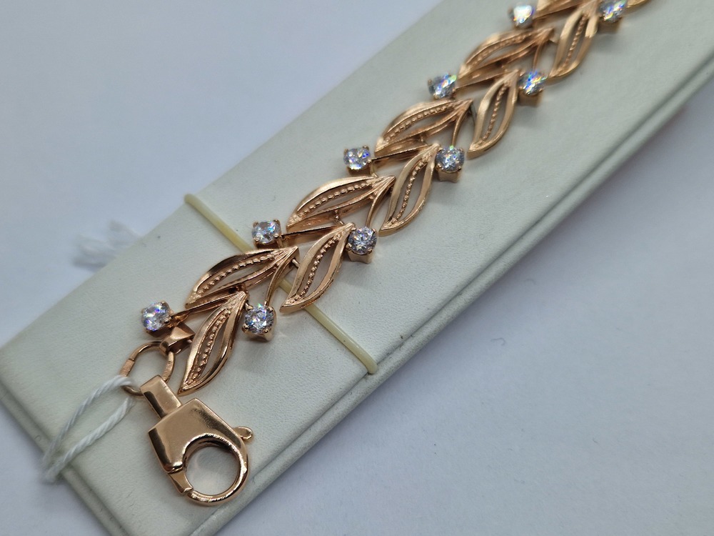 Б585 БРАСЛЕТ С КАМНЯМИ (Au 585)